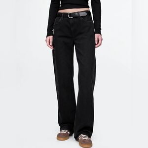 GAP Mid Rise '90s Loose Jeans Black 33/16 Tall Like New